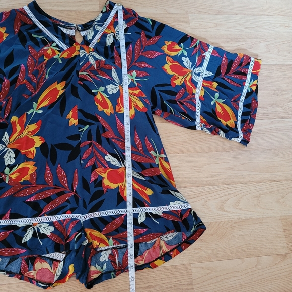 Floral Boho Kimono Jumpsuit Romper - Picture 14 of 16